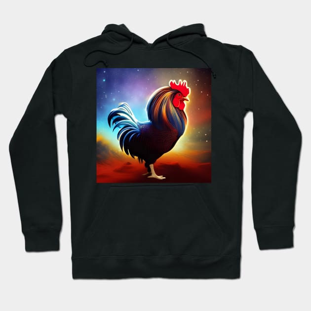 The Rooster Hoodie by BlakCircleGirl